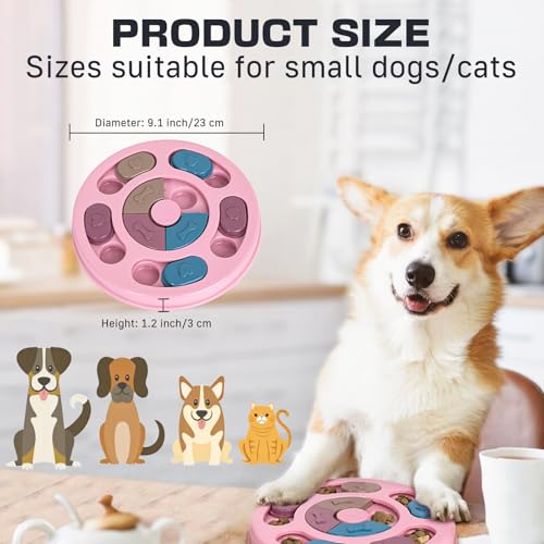 Blanlody Hundespielzeug Intelligenz， Intelligenzspielzeug für Hunde mit Quietschend Interaktives Hundespielzeug mit Beschäftigung， Futterspielzeug Hund für Kleine, Mittlere, Große Hunde und Katzen