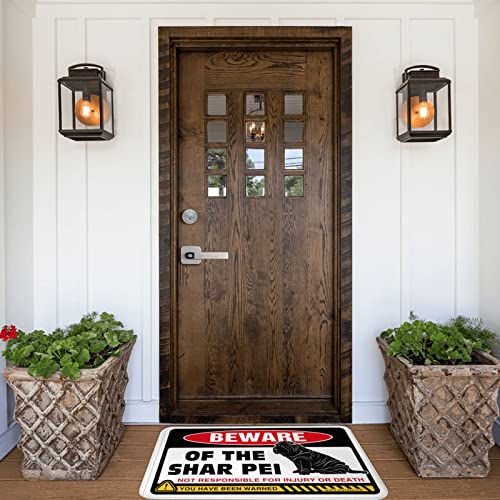 Tapis d'extérieur ferme Shar Pei absorbant et robuste