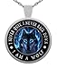 “I am Wolf” Native American Spirit Wolf Head Pendant Necklace - Inspirational Gift For Men And Women