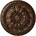 Ekena Millwork 15 3/4"OD x 5/8"P Kirke Ceiling Medallion (Fits Canopies up to 3 3/4"), Hand-Painted Root Beer Crackle
