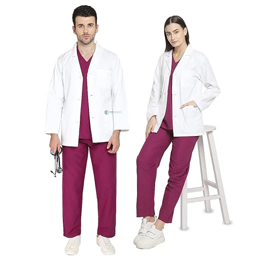 IS IndoSurgicals Unisex Lab Coat for Chemistry Lab and Medical Students