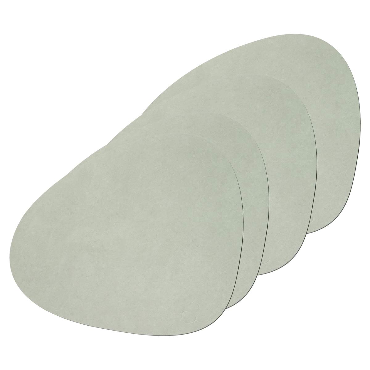 Lind DNA Tischset Curve L Nupo, 4er-Set in Olive Green