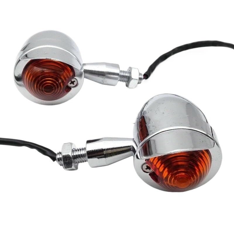 Clignotants de direction universels motos indicateurs orange 12V