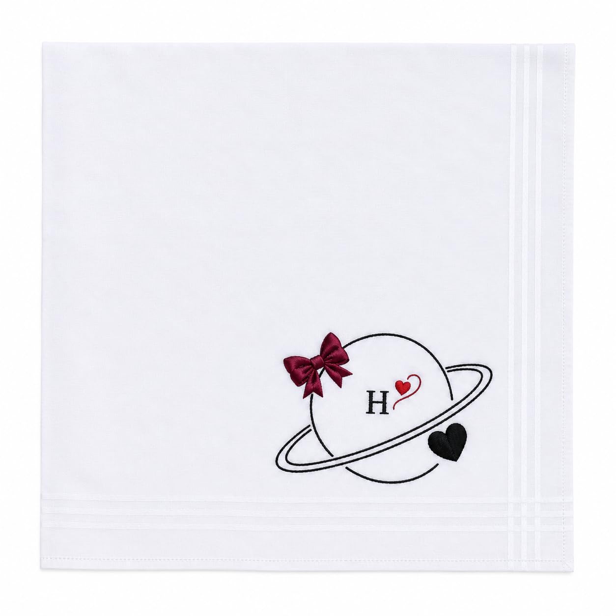 Women's Embroidered Cotton Handkerchief with Custom Initial-image-47