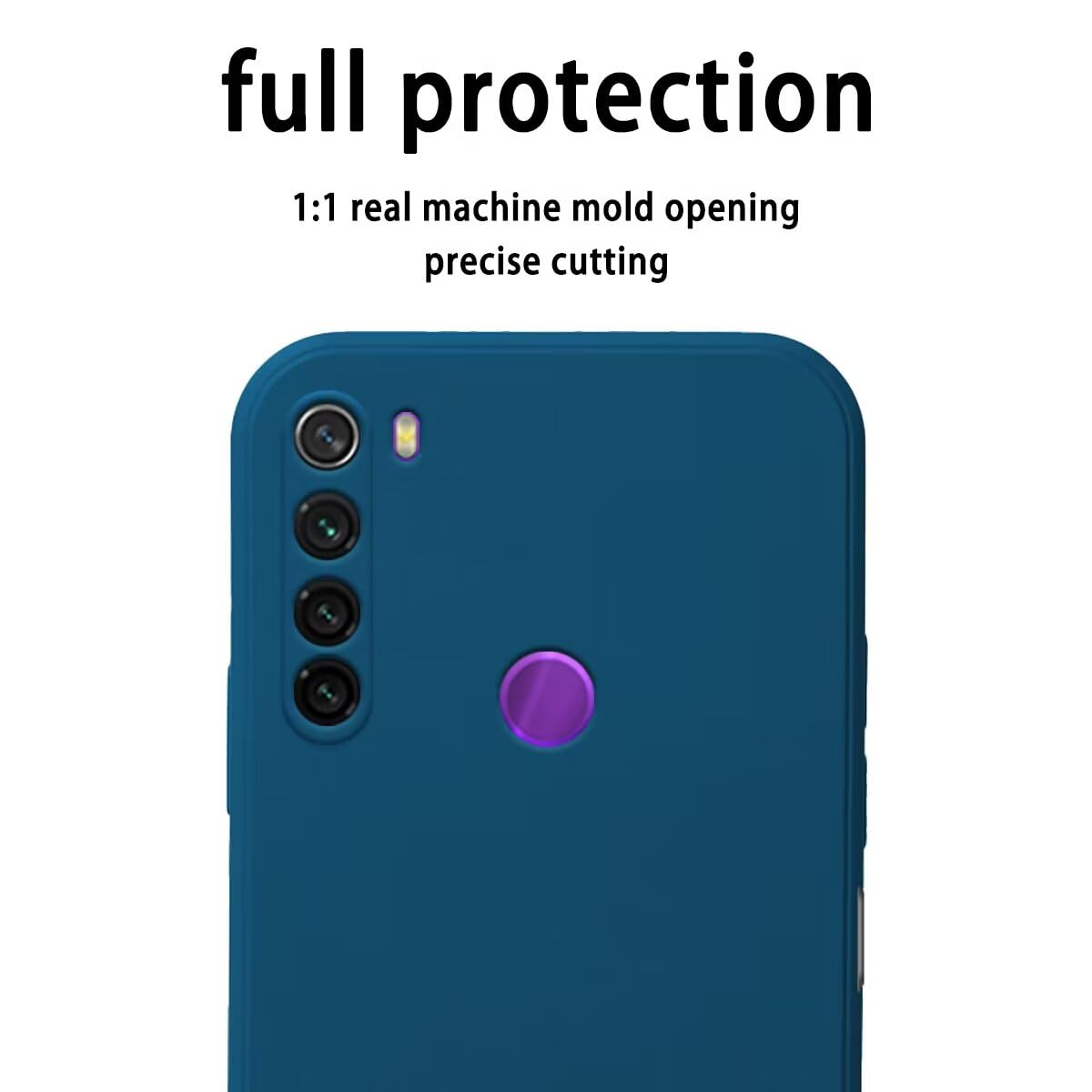 Topme Etui na telefon do Redmi Note 8 / Note 8 2021 (6,3 cala), silikonowe etui ochronne TPU, czarne