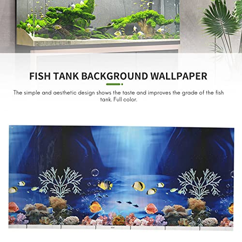 Qndanoan Background Aquarium Ocean Landscape Poster Fish Tank Background - Image 2