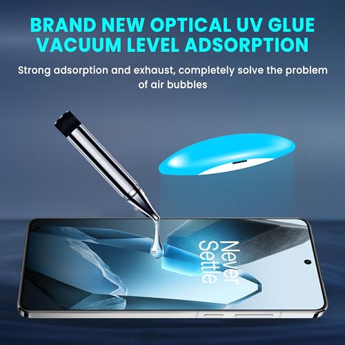 Image of ArmourPro UV Glue Tempered Glass for OnePlus 13 - Curved Screen Protector, 9H Anti Scratch, Edge-to-Edge Coverage, HD Clarity, Smooth Touch