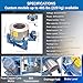 EQCOTWEA Industrial Centrifuge Dryer Machine 99.2lbs Capacity Solid-Liquid Separator Heavy Duty Stainless Steel Centrifugal Dehydrator for Biomass Oil Extraction/Metal Parts/Textile Drying 220V/3PH