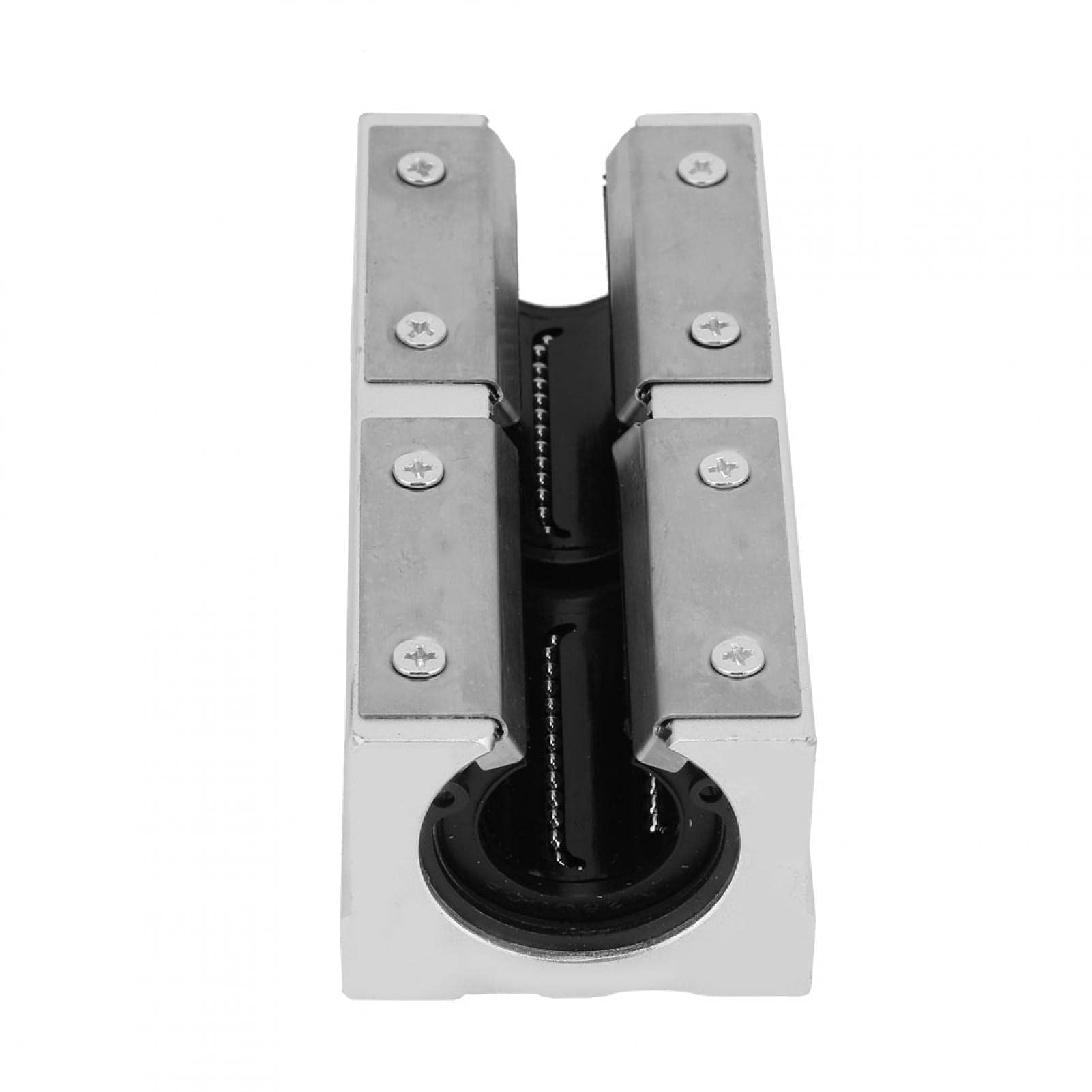 Oreiller de mouvement de roulement linéaire SBR25LUU 25mm, bloc de glissière de roulement linéaire ouvert, bloc de glissière de roulement de mouvement linéaire de type ouvert en aluminium pour l'assem