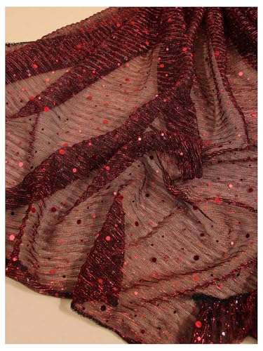 Image of Floerns Women's Sequin Bandana Square Scarf Silk Scarves Mesh Shawl and Wrap for Evening Dresses