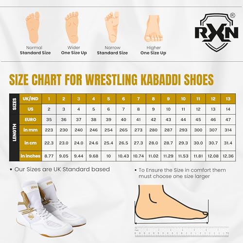Image of RXN Wrestling & Kabaddi Shoes|High Ankle Support Non-Slip Shoes