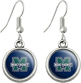 Mercyhurst University Primary Logo Novelty Dangling Drop Charm Earrings