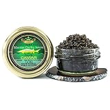 OVERNIGHT SHIPPING - OLMA Siberian Osetra Aurora Black Caviar - Medium Grain Pearls, Superior Grade