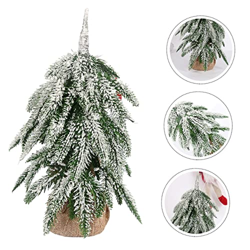 Arbre de noël de bureau compact pour décorer les petits espaces sans encombre - 6