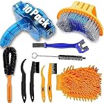 Precision Bicycle Cleaning Brush Tool,Bike Cleaning Tool Set Including Bike Chain Scrubber, Suitable for Mountain, Road, City, Hybrid,BMX Bike and Folding Bike,10 Pieces