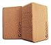100% Eco-Friendly - 2 Cork Yoga Blocks - 4" x 6" x 9" All Natural Cork - Sustainable Beautiful and Super Supportive for All Yoga Levels