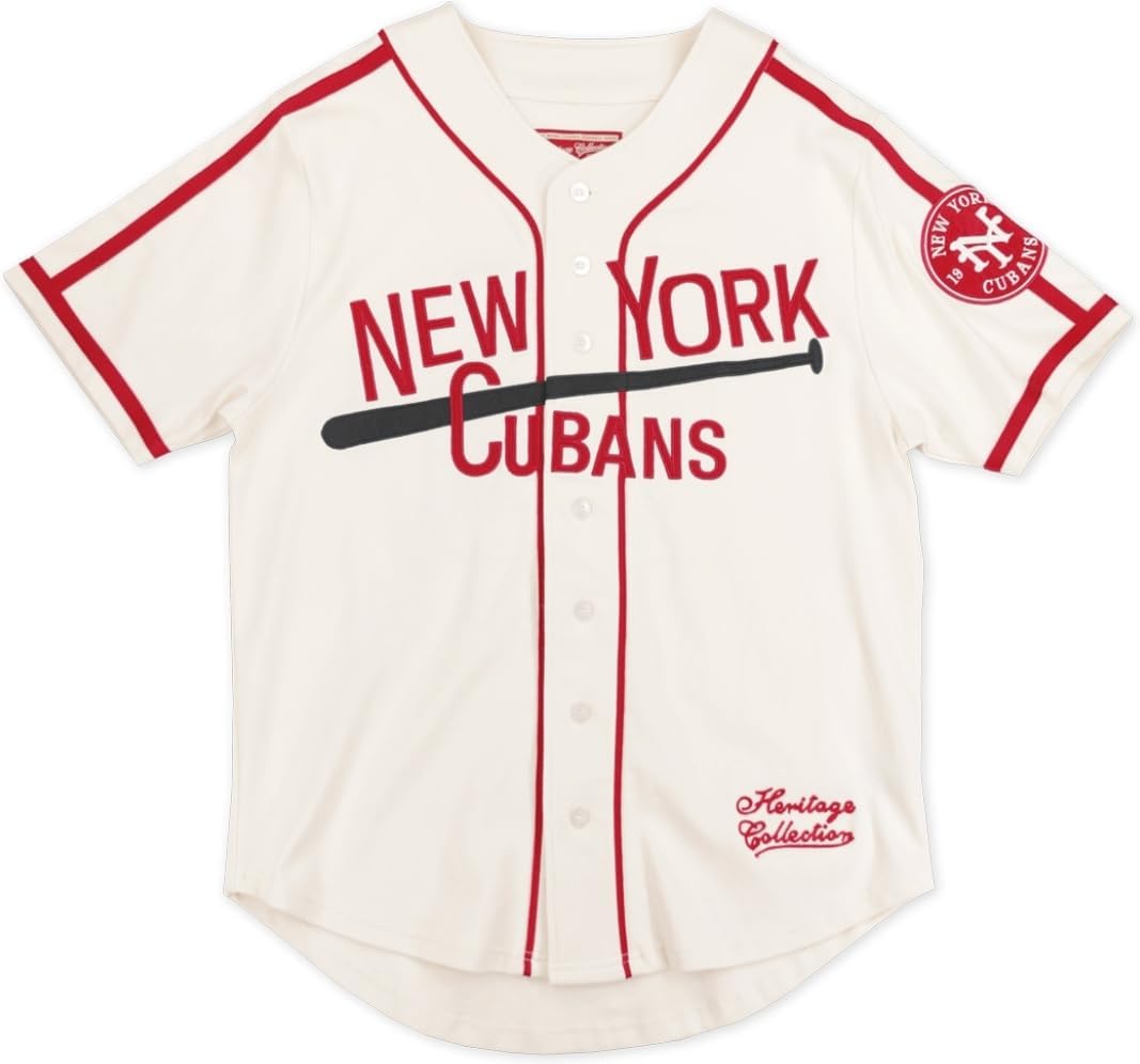 Big Boy New York Cubans S2 Heritage Mens Baseball Jersey [Ivory White] - ID#62713-92-208-0-0