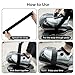 4 Pcs Pedal Straps, Perfect for Under Desk Elliptical Peddler Foot & Leg Pedal Exercixer for Seniors Fitness Home Sports Accessories