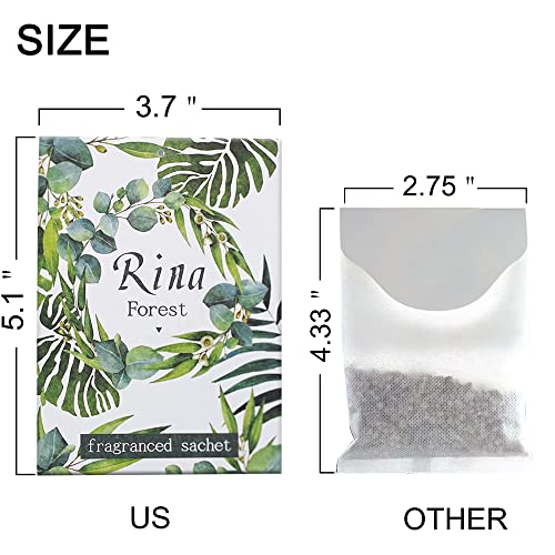 image for Qingbei Rina 8 Packs Christmas Scented Sachets for Drawer and Closet,F