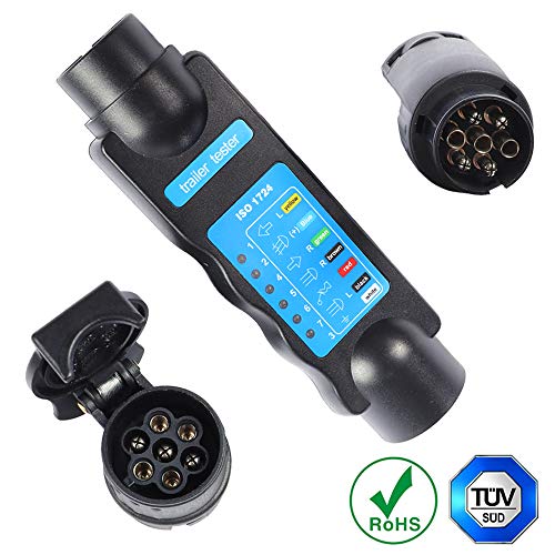 AOHEWEI 7 Poli Traino Luci del Rimorchio Tester