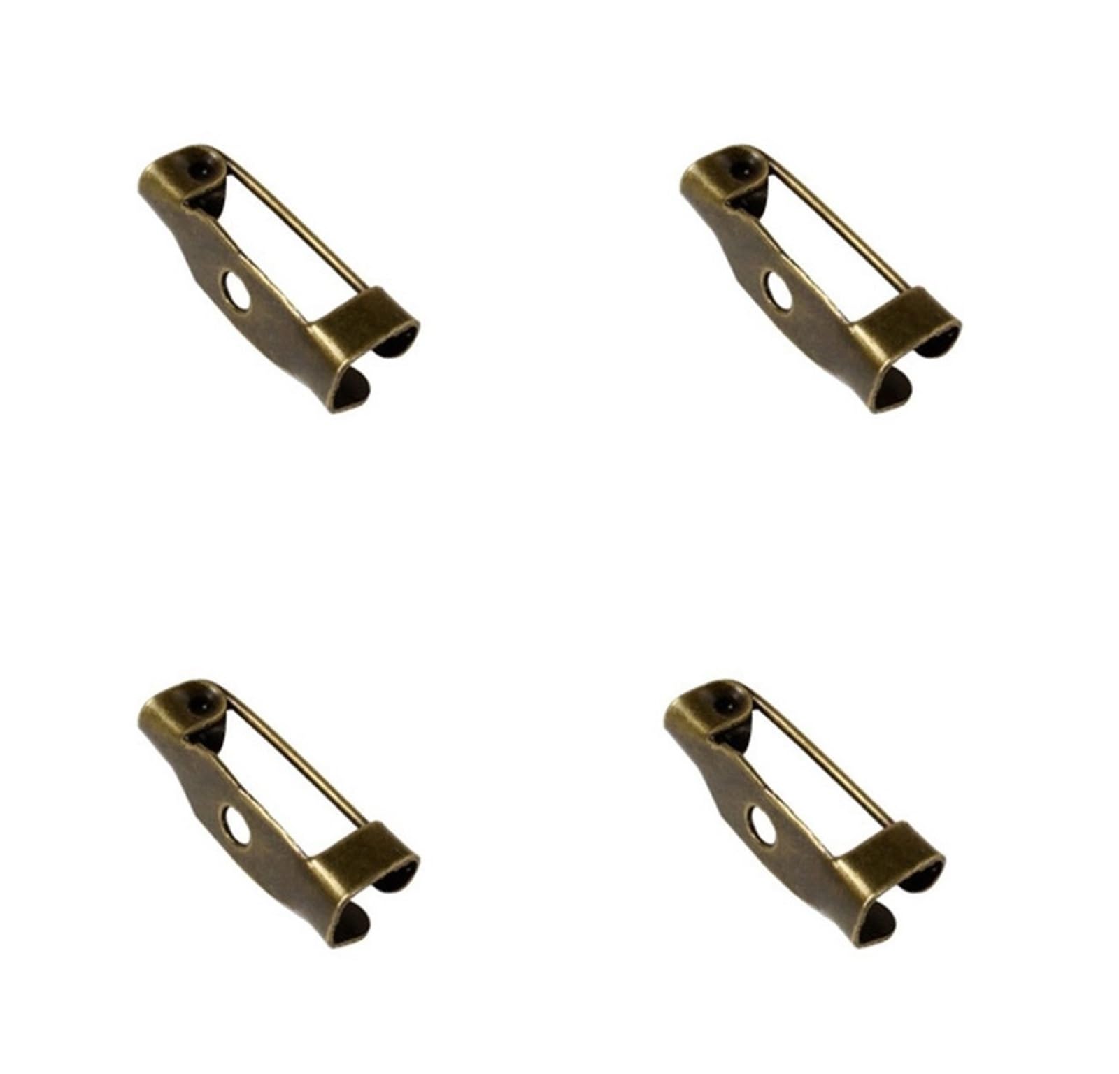 Broche trasero, 200 Uds broche Pin hebilla trasera costura DIY joyería hallazgos accesorios de(200pcs 1.5 cm 01)