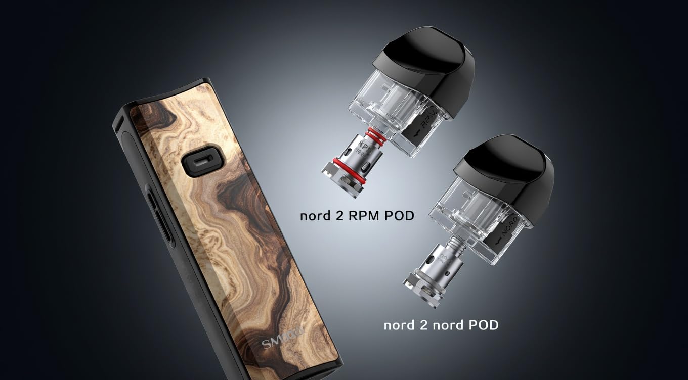 pods for smok nord SMOK NORD 2 Empty Refillable Replacement Pods [Pack of 3]