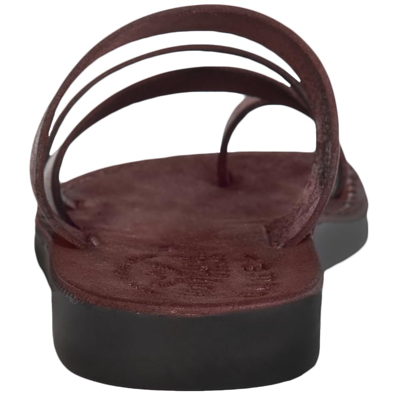 Holy Land Market Men/Women Biblical Jesus Leather/Suede Sandals/Slides From Jerusalem (Suede VI)3