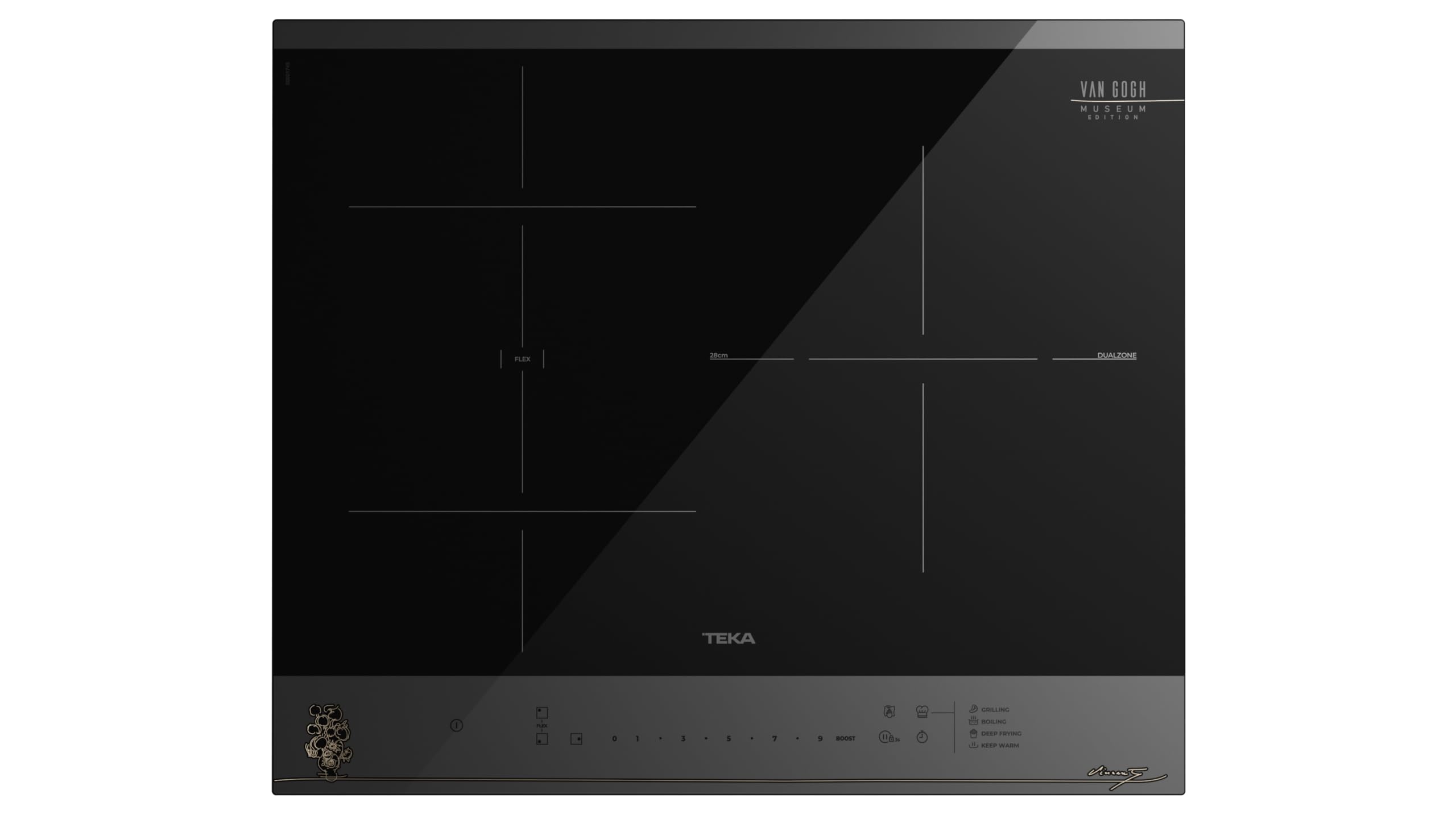 TEKA Placa de Inducción 60 cm, 4 Zonas Flex, Funciones Directas, Touch Control Slider, Seguridad Stop & Go, Modelo Van Gogh IBF 63 FST VG