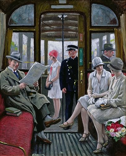 Toile tramway de Copenhague 60x90cm pour habiller un grand mur vide