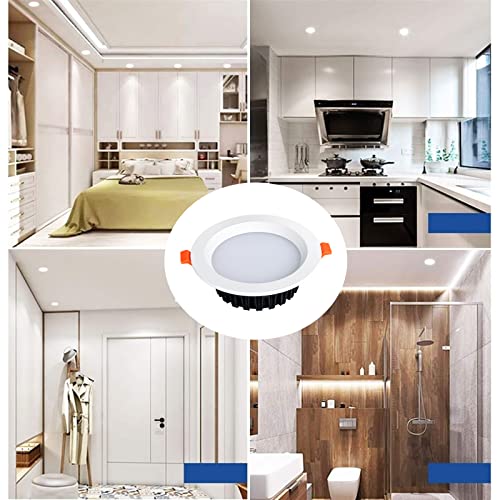 Luces LED de techo empotrables de 5W y 6000K fabricadas en aluminio para caravanas, pack de 10 6