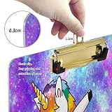 Galaxy Clipboard A4 uchwyty na dokumenty i formularze do biura, uczniów i dzieci srebrne 30 x 23 cm galaktyka dabing jednorożec, CB0E20