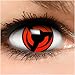 Produktbild Sharingan Kontaktlinsen Hatake Kakashi in rot inkl. Behälter - Top Linsenfinder Markenqualität, 1Paar (2 Stück)