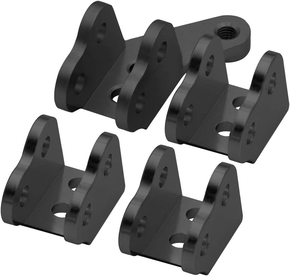 KYX Racing Aluminum Tie Rod Linkage for RC Crawler Car Redcat Gen8 Scout II (Black)