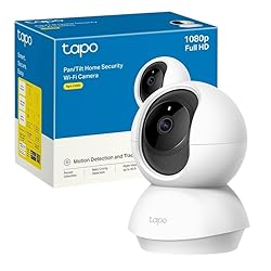Tapo Cámara de vigilancia WiFi interior 360° 1080p...: La cámara de vigilancia WiFi captura cada detalle con una definición de 1080P. Movimiento horizontal de hasta 360° y vertical hasta 114°, una amplia cobertura para capturar cada momento. (La cámara wifi solo admite WiFi 2.4GHz) Detección de persona i...