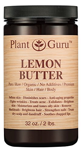 Lemon Body Butter 32 oz. 100% Pure Raw Fresh Natural