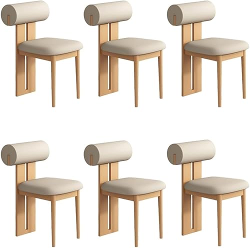 Miniatura 58 de YVYKFZD Juego de sillas de comedor de madera, sillas de cocina tapizadas, silla de comedor sin brazos, silla de sala de estar única, para oficinas,
