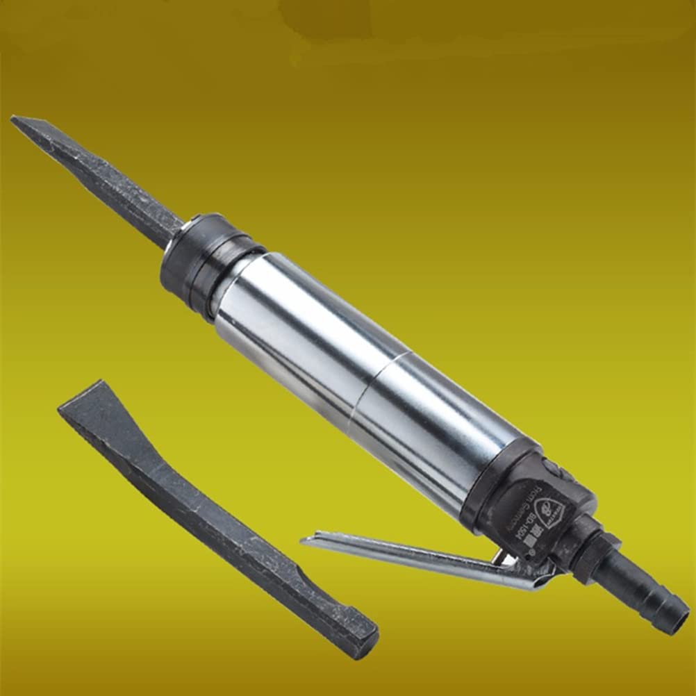 Pneumatic Air Shovel Rust Remover Chisel Machine Metal Burr Weld Removing Tool (Silver)