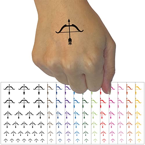 Archery Bow and Arrow Temporary Tattoo Water Resistant Fake