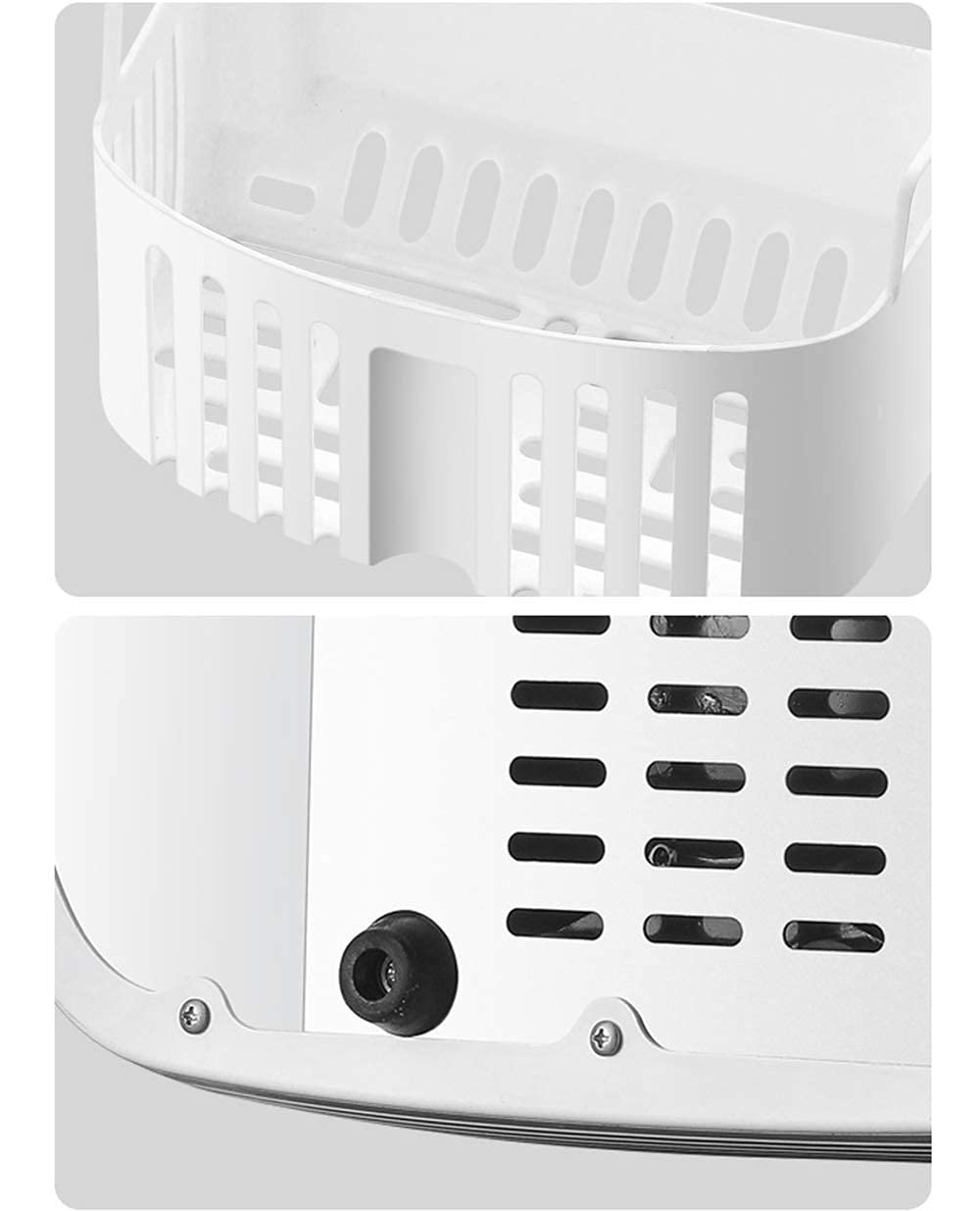 Countertop Portable Ice Maker Machine Makes 33 Lbs of Ice Per 24 Hours with Self-Cleaning Program LED Display Round Ice Cubes Gold (Color : Gray) (Color : Gray)