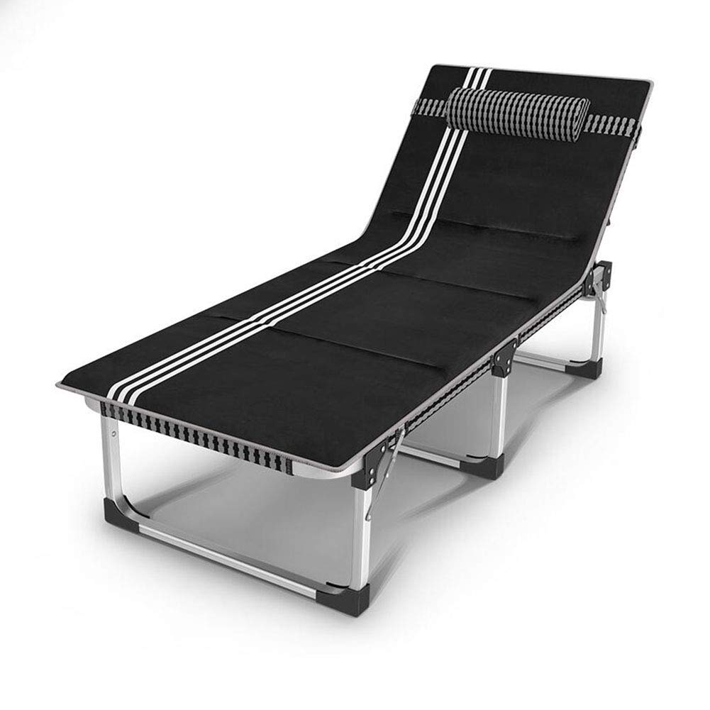 QTQZDD Footstools Sunloungers Recliner Daybed Foldable Deckchair Folding Sun Lounger Chair Outdoor Garden Strong Stability (Color : T4)