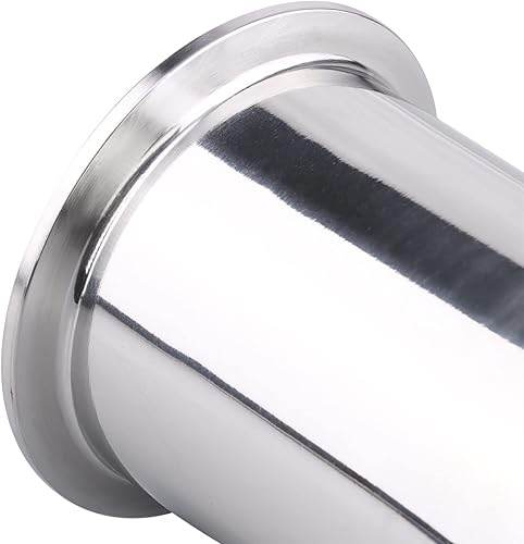 Miniatura 5 de DERNORD Tubo de carrete sanitario con extremos de abrazadera, tubo redondo sin costuras de acero inoxidable 304 con abrazadera triple de 2.5