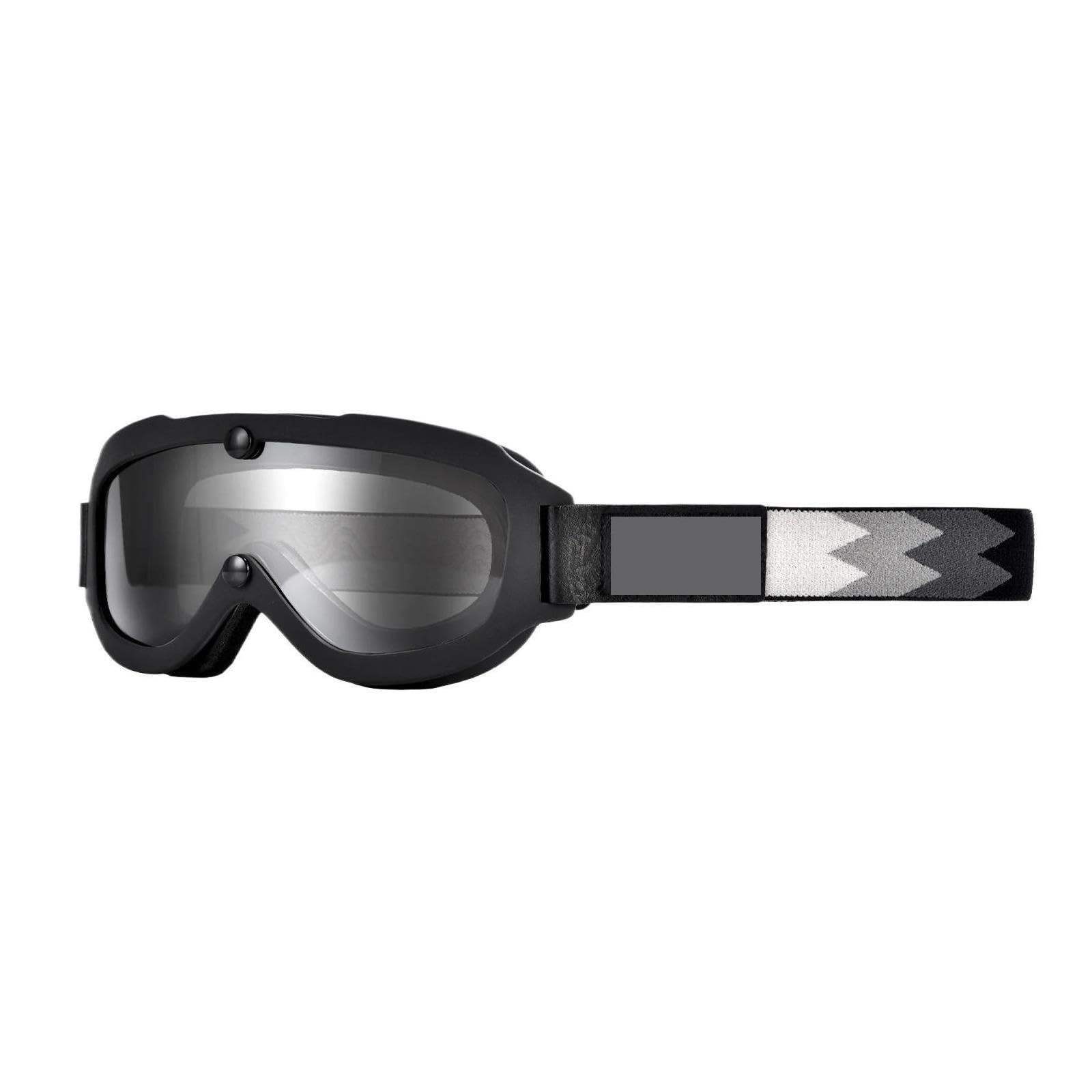 Occhiali da casco Parti di occhiali da moto retrò nero bianco