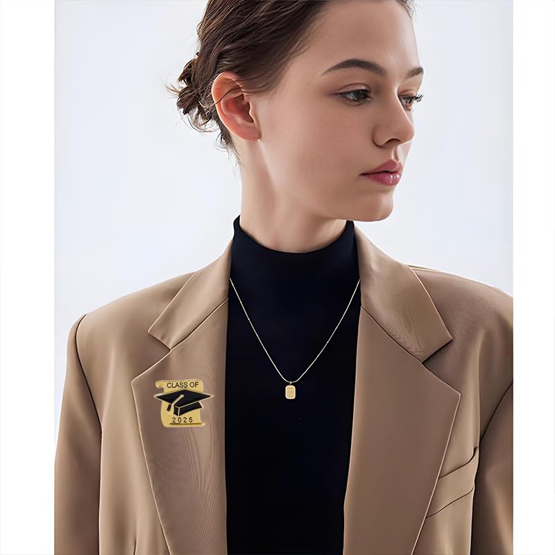 Image of coadipress 4Pcs Cute Graduation Cap Brooches For Women Diploma School Graduate Enamel Lapel Pin Graduation Season Accessories For Party Supplies And High School Graduation Caps