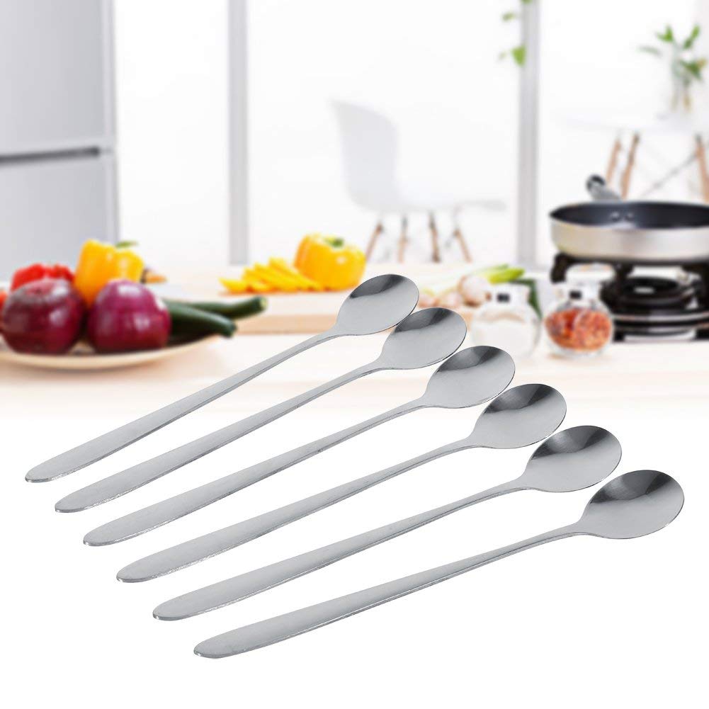 6 Edelstahl-Löffel Set – 13,9 Cm, Für Kaffee, Dessert, Tee, Spülmaschinenfest & Glattkantig