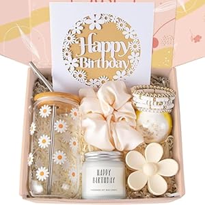 Birthday Gifts for Women, Birthday Presents Box Set Her for Her, Unusual Personalised Relaxation Hampers Pamper Self Care Gifts Female, Sister, Mum, Daughter, Wife, Girlfriend Coworker Bestie