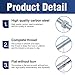 Horiznext 1/2 Concrete Anchors, Zinc-Plated Carbon Steel 1/2 Wedge Anchors Bolts with Washer and nut, 1/2 Inch OD x 10 Inch Length, Bulk Pack Concrete Anchors 1/2 (25 pcs)