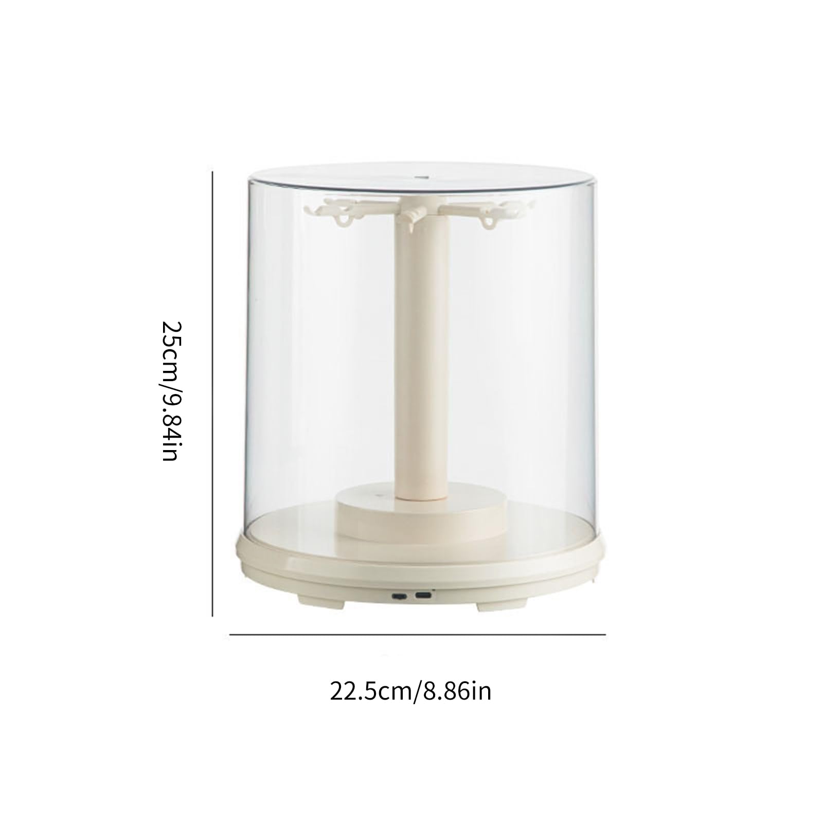 Transparente Sammelvitrine mit drehbarem Sockel für Anime-Plüschtier, Heimdekoration, drehbar, Premium-Anime-Figurenschutz