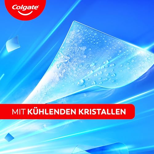 Colgate Zahnpasta Max Fresh Cooling Crystals 6x75 ml – effektive Zahnreinigung für langanhaltende Frische und ein sauberes Mundgefühl – hält die Zähne weiß und bekämpft Karies