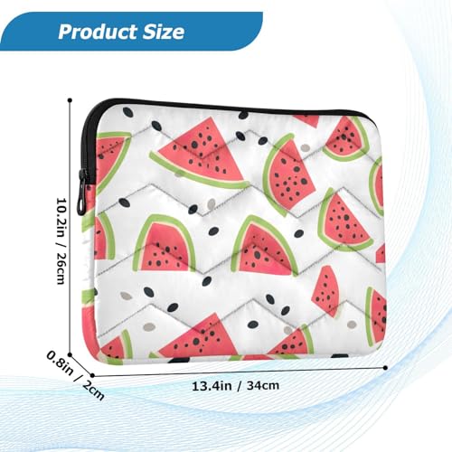 Funda para portátil de 13-14 pulgadas con diseño Watermelon Black Spots miniatura 3