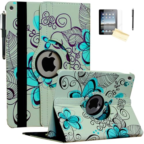 Smart Cover iPad 9 10.2 fleur de lotus idéale pour lire et travailler en mode mains libres